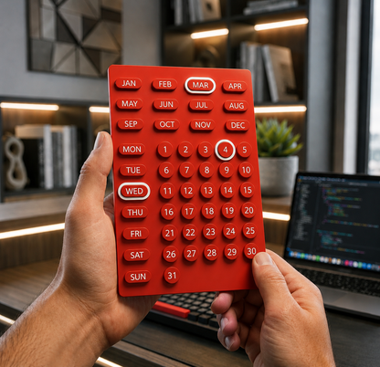 The Red Aesthetic Pop Calendar